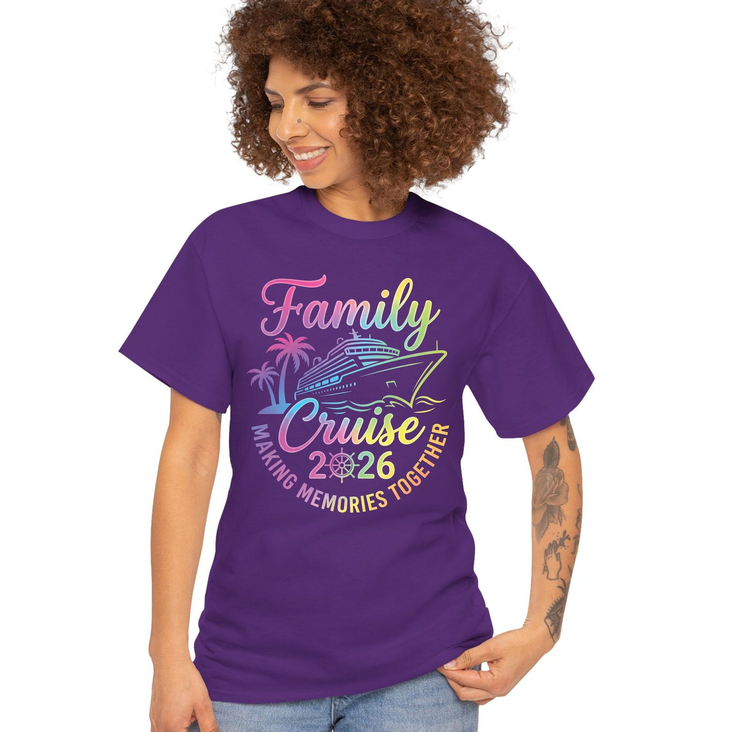 Family Cruise 2026 T Shirt Making Memories Together Tee Family Vacation Shirts Adult Youth Toddler Cruise Trip Gift Matching Family Outfits
