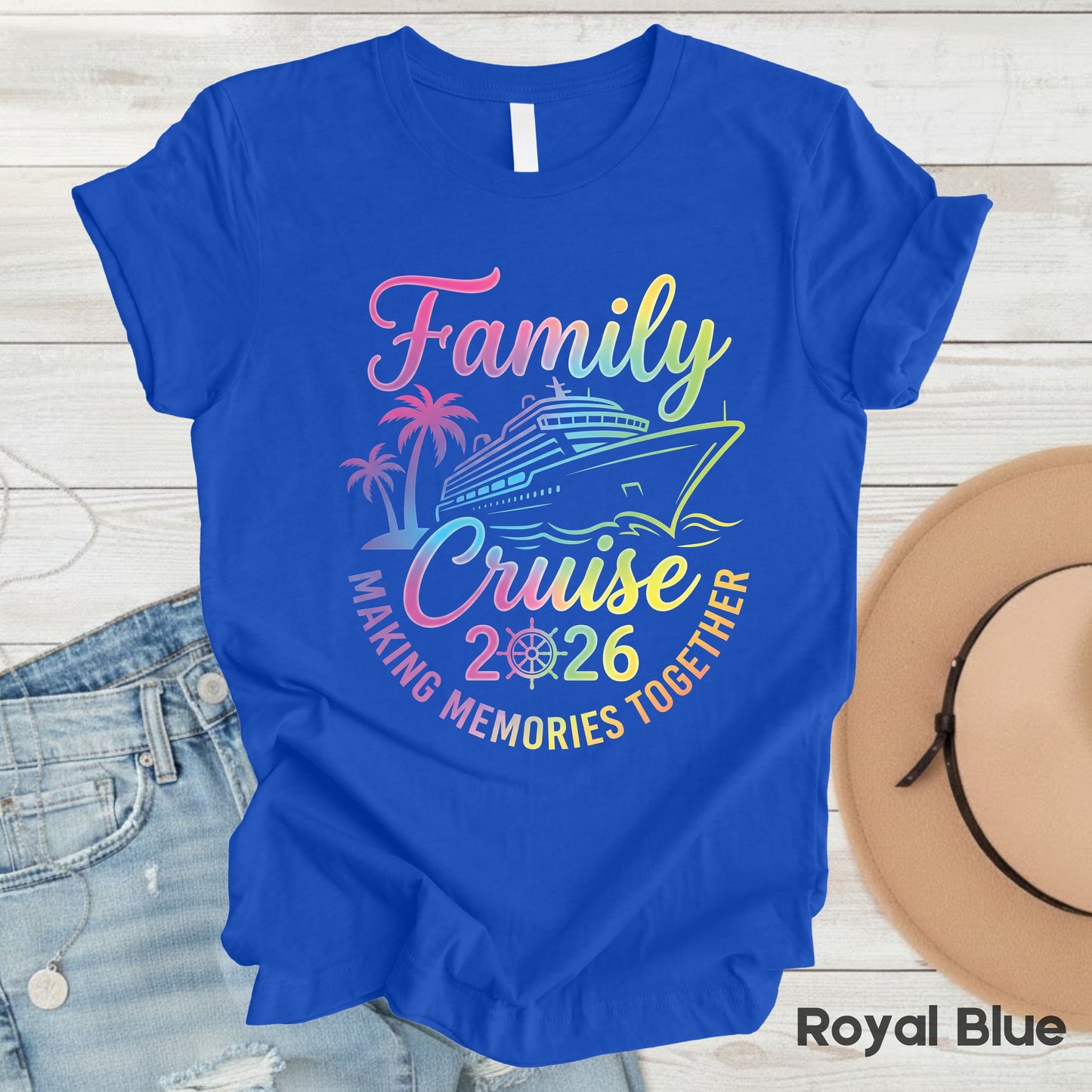 Family Cruise 2026 T Shirt Making Memories Together Tee Family Vacation Shirts Adult Youth Toddler Cruise Trip Gift Matching Family Outfits