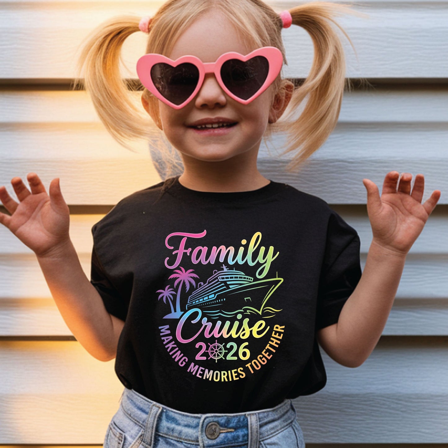 Family Cruise 2026 T Shirt Making Memories Together Tee Family Vacation Shirts Adult Youth Toddler Cruise Trip Gift Matching Family Outfits