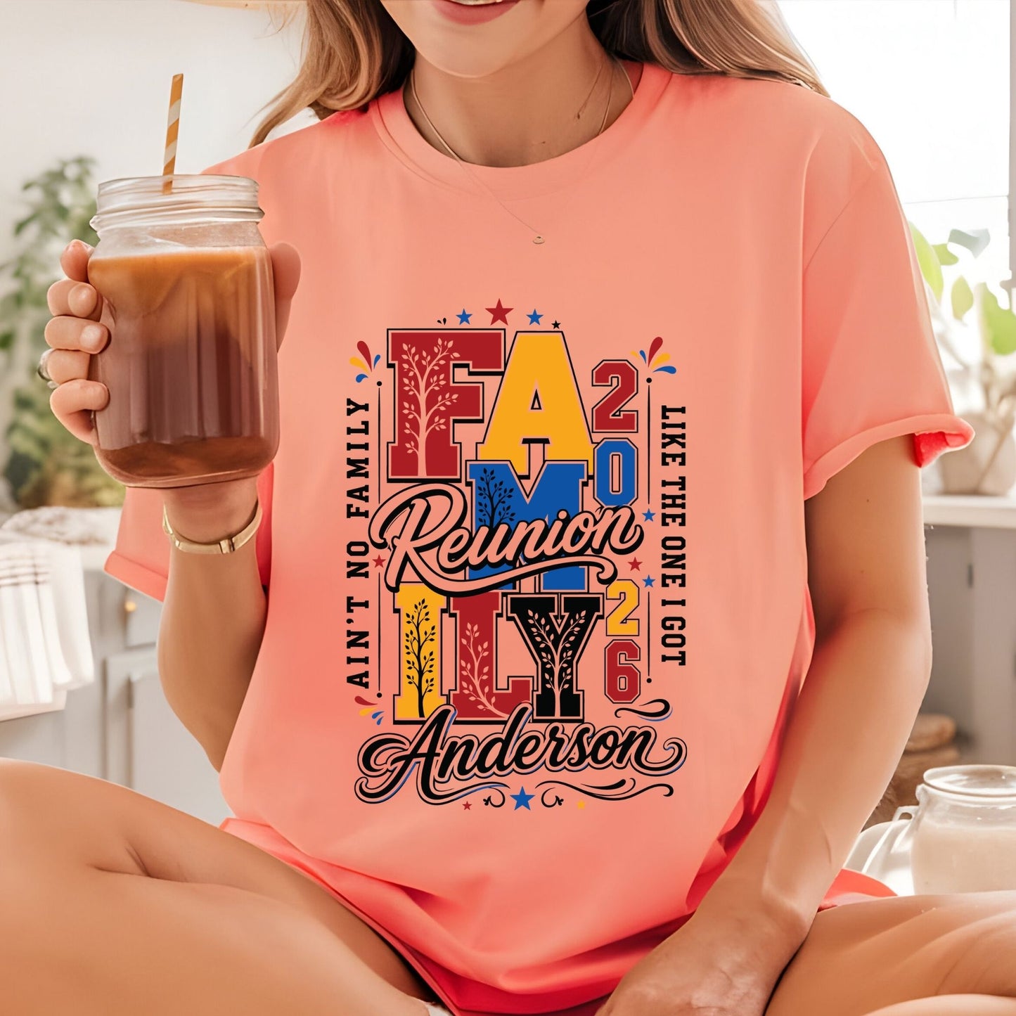 Family Reunion 2026 Anderson Retro DTF Transfer Ready to Press Ain't No Family Like The One I Got UV DTF Sticker Family Tree Heat Transfer for Shirts