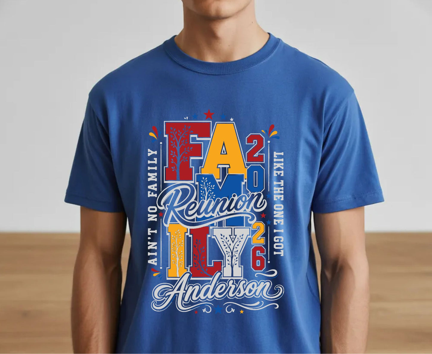 Family Reunion 2026 T Shirt Custom Family Name Tree Tee