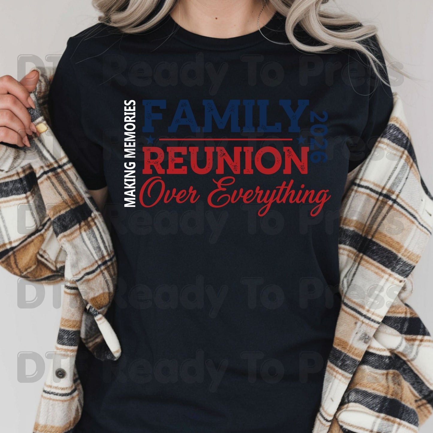 Family Reunion DTF Transfer Ready to Press Summer Family Over Everything  Heat Transfer for Shirts Family Reunion UV Sticker Prints
