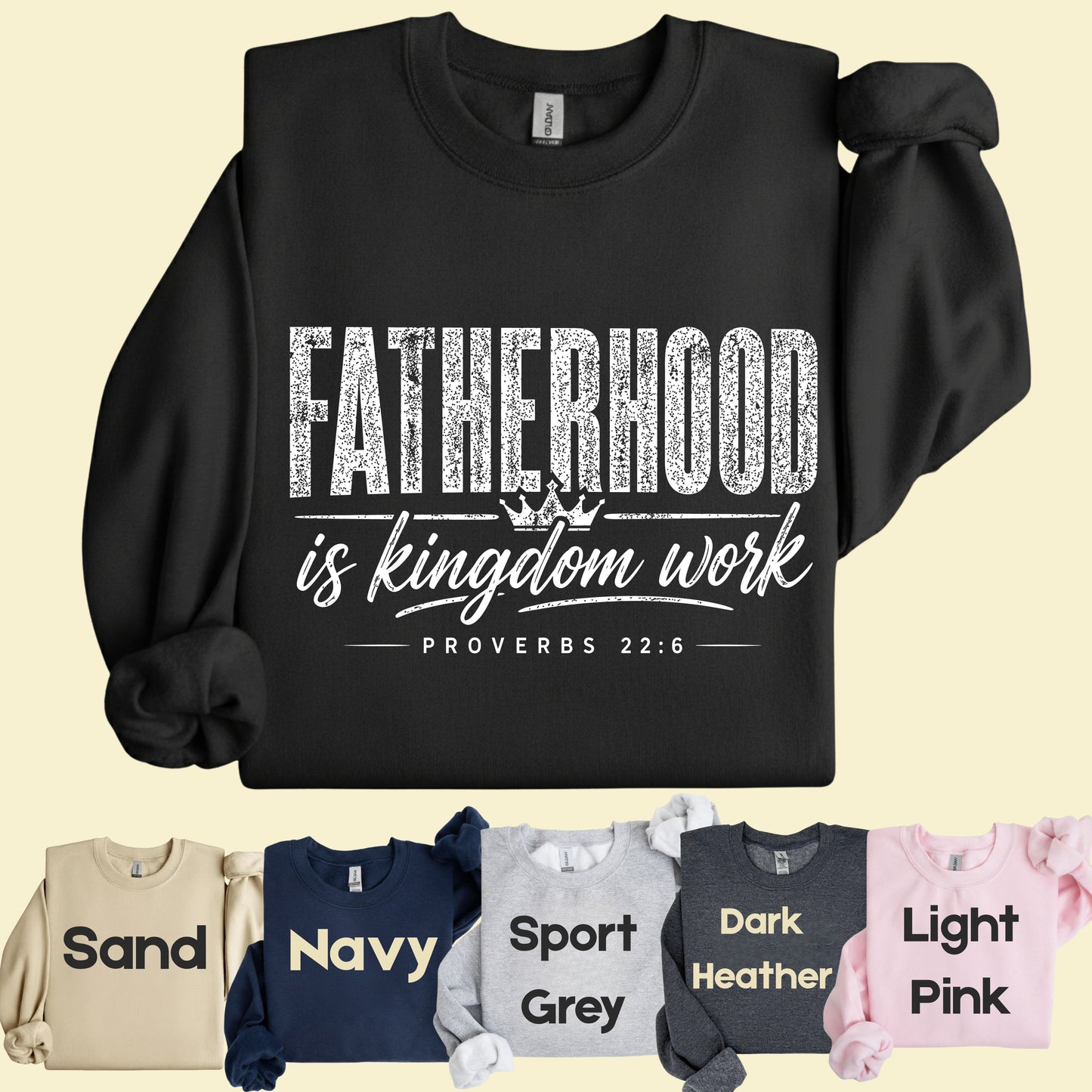 Fatherhood Is Kingdom Work Comfort Colors T Shirt