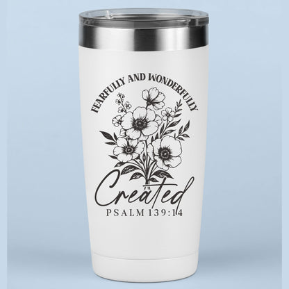 Fearfully and Wonderfully Created Christian Floral DTF Transfer