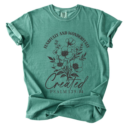 Fearfully and Wonderfully Created Comfort Colors T Shirt