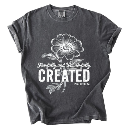 Fearfully and Wonderfully Created Comfort Colors T Shirt