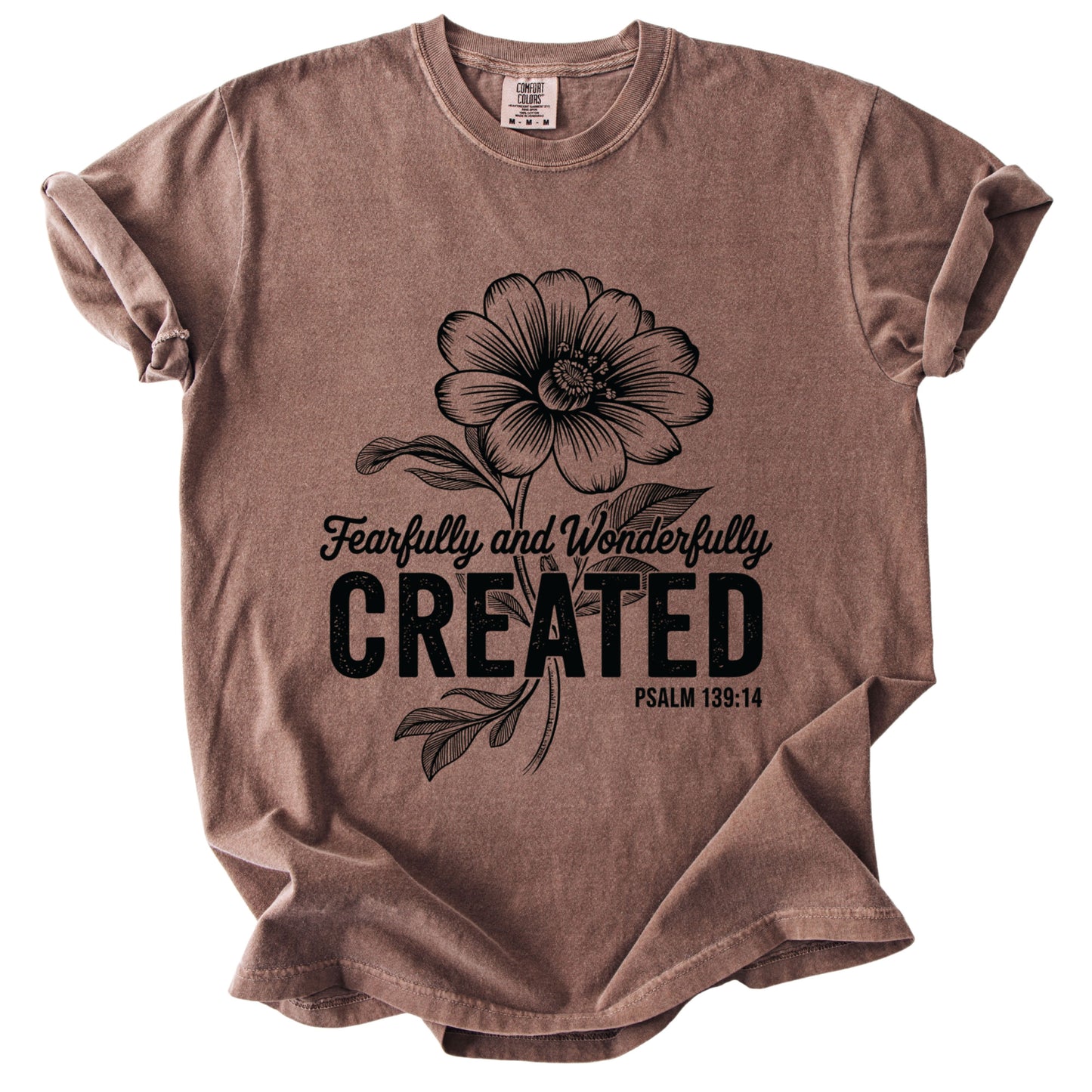 Fearfully and Wonderfully Created Comfort Colors T Shirt