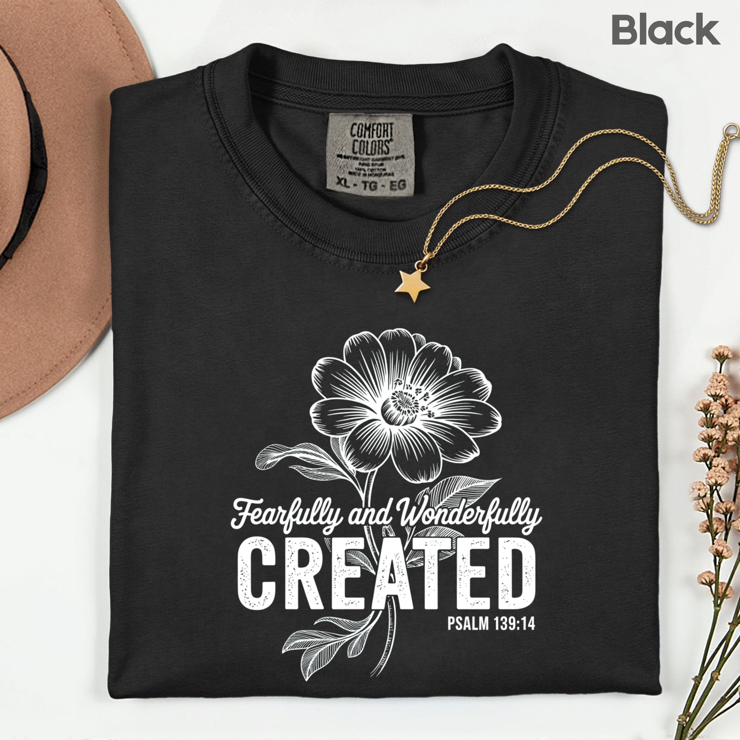 Fearfully and Wonderfully Created Comfort Colors T Shirt
