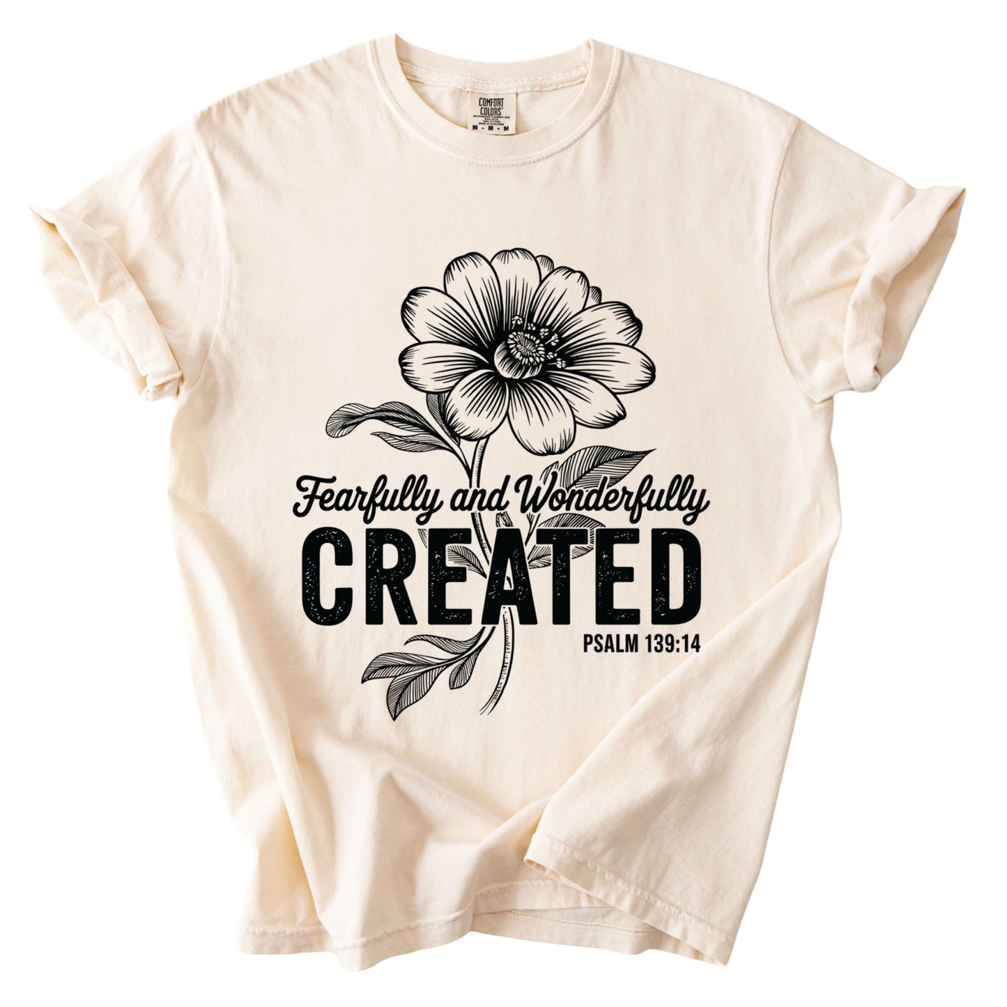 Fearfully and Wonderfully Created Comfort Colors T Shirt