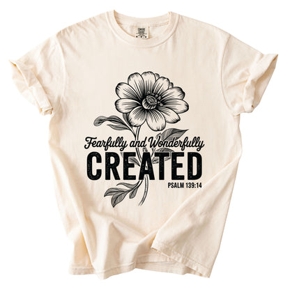 Fearfully and Wonderfully Created Comfort Colors T Shirt