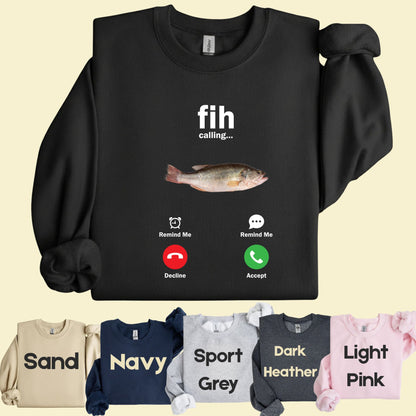 Fih Calling Meme Comfort Colors T Shirts Funny Gen Z Graphic Sweatshirt
