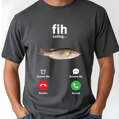 Fih Calling Meme Comfort Colors T Shirts Funny Gen Z Graphic Sweatshirt