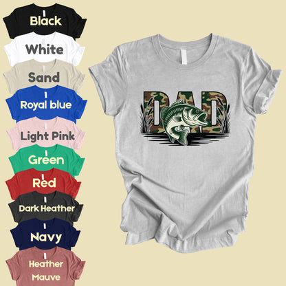 Fishing Camo Dad Comfort Colors T Shirt