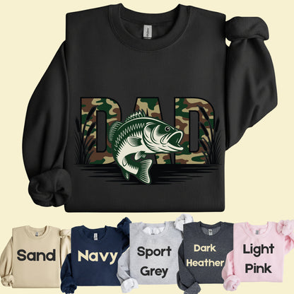 Fishing Camo Dad Comfort Colors T Shirt