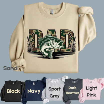 Fishing Camo Dad Comfort Colors T Shirt