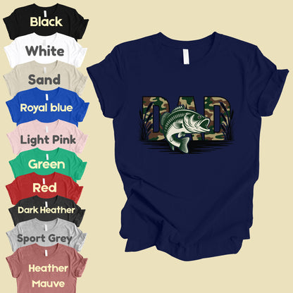 Fishing Camo Dad Comfort Colors T Shirt