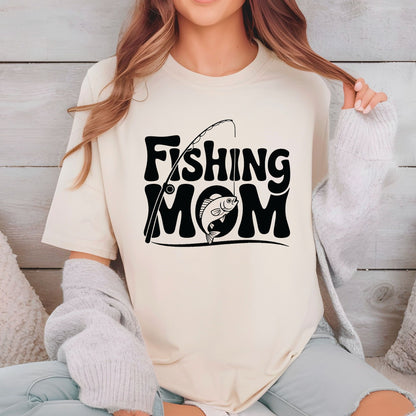Fishing Mom DTF Transfer ready to Press Western Mom Lake Heat Transfer for Shirts Mothers Day UV Sticker Prints