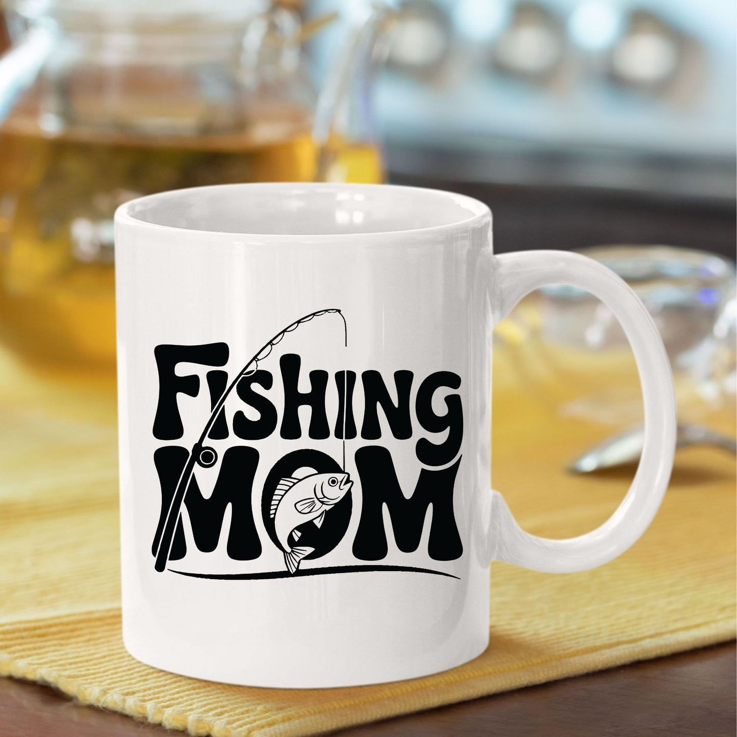 Fishing Mom DTF Transfer ready to Press