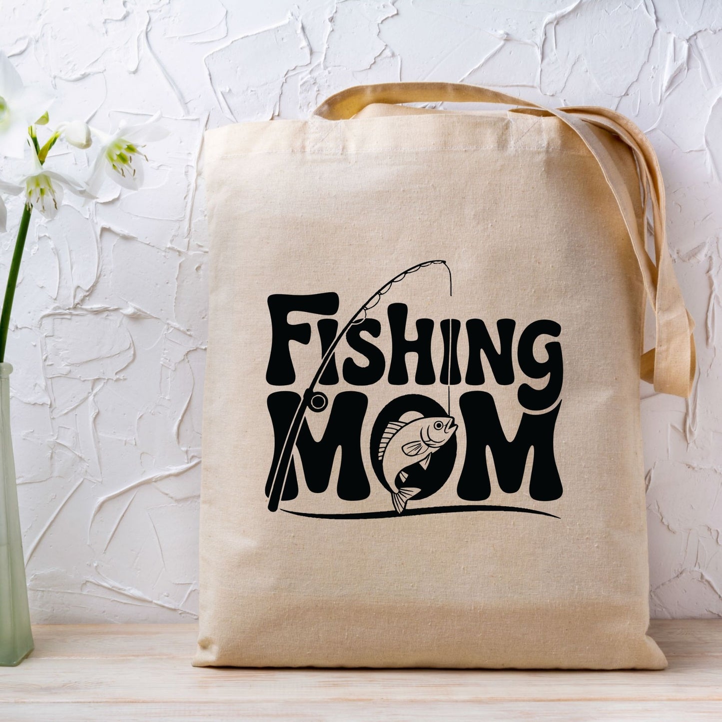 Fishing Mom DTF Transfer ready to Press