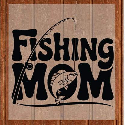 Fishing Mom DTF Transfer ready to Press Western Mom Lake Heat Transfer for Shirts Mothers Day UV Sticker Prints
