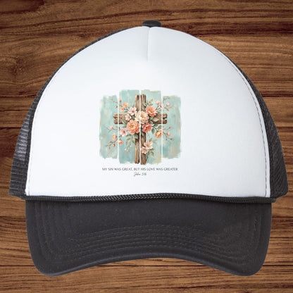 Floral Cross Christian DTF Transfer Ready to Press