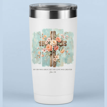 Floral Cross Christian DTF Transfer Ready to Press