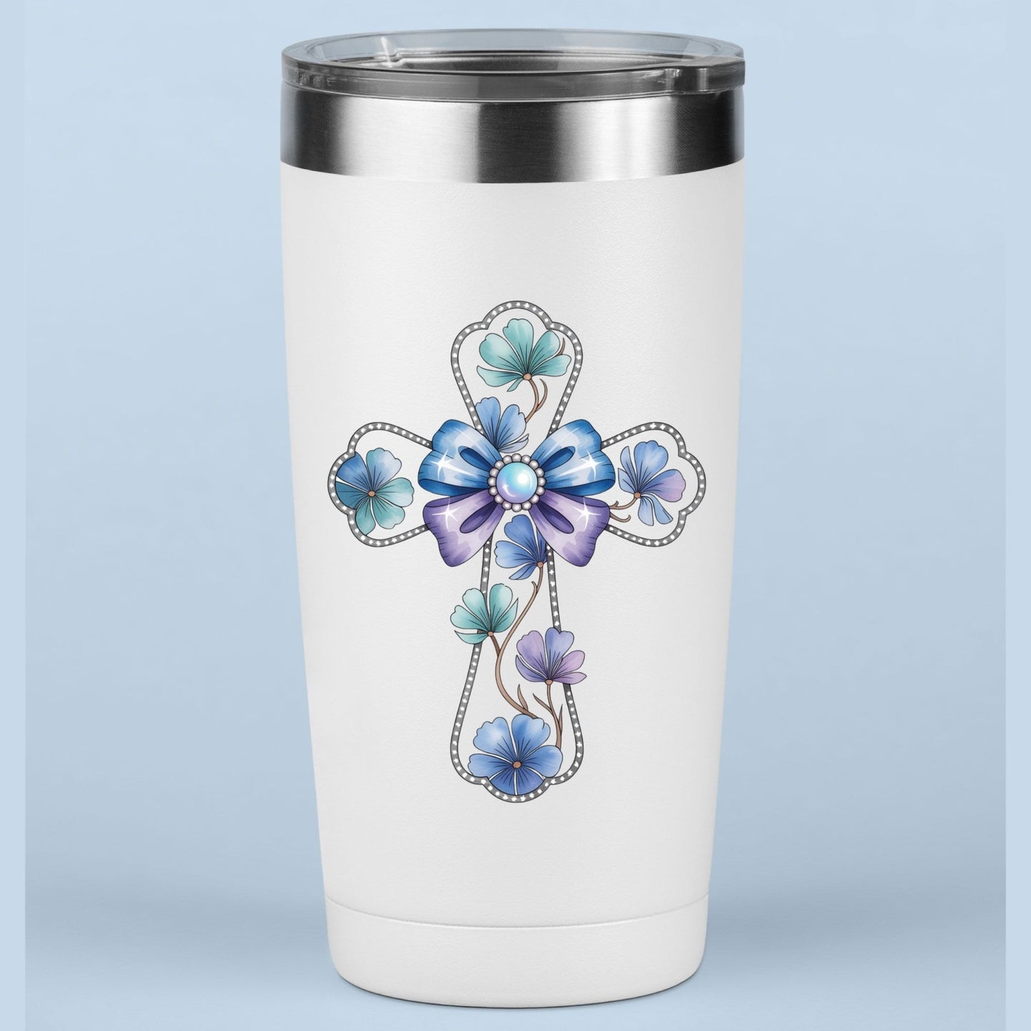 Floral Cross Christian Easter DTF Transfer