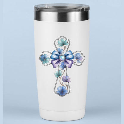 Floral Cross Christian Easter DTF Transfer