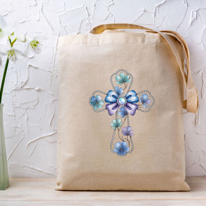 Floral Cross Christian Easter DTF Transfer