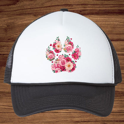 Floral Paw Dog Mom DTF Transfer ready to Press