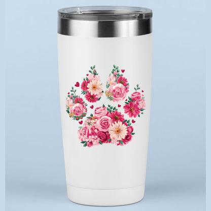 Floral Paw Dog Mom DTF Transfer ready to Press