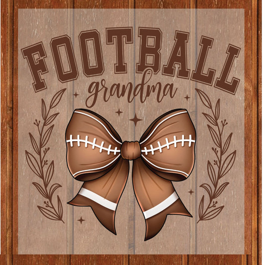 Football Grandma DTF Transfer ready to Press Coquette Bow Soccer Heat Transfer for Shirts Mothers Day Sport Nanny UV Sticker Prints