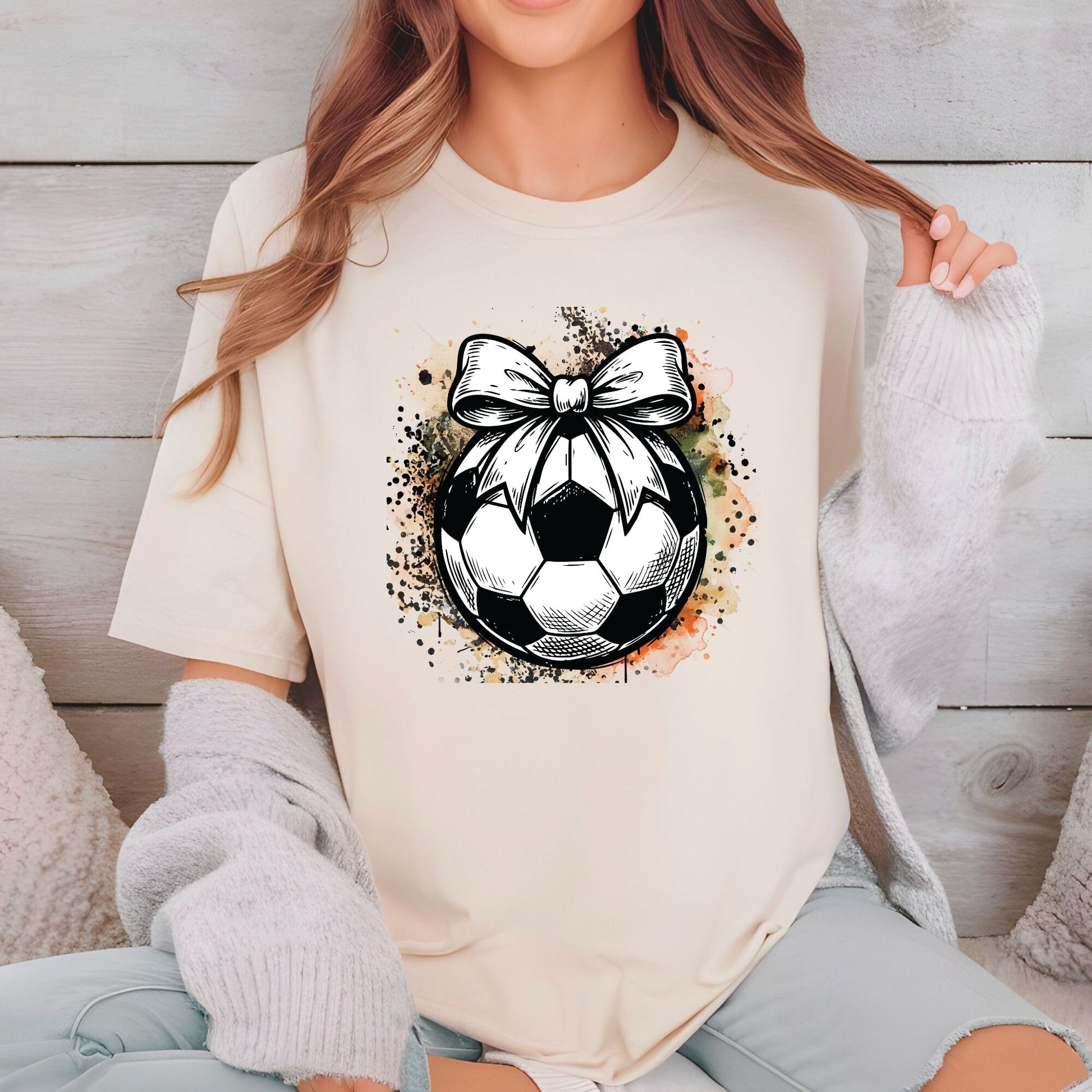 Football Mom DTF Transfer ready to Press Coquette Soccer Ball Bow Heat Transfer for Shirts Sport Mama UV Sticker Prints