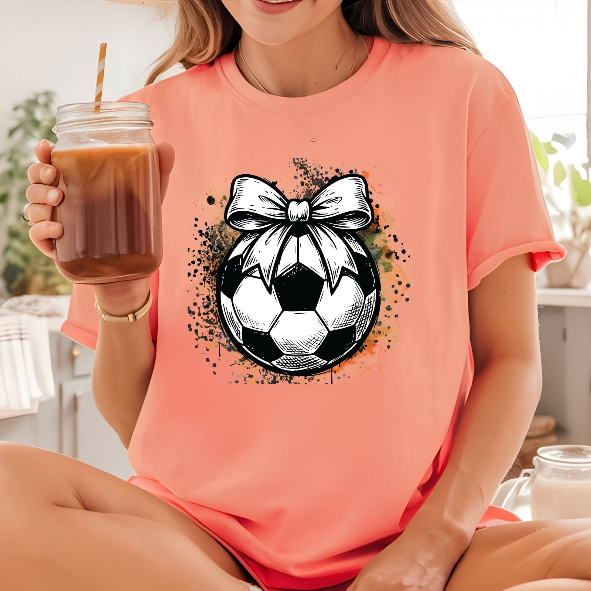 Football Mom DTF Transfer ready to Press Coquette Soccer Ball Bow Heat Transfer for Shirts Sport Mama UV Sticker Prints