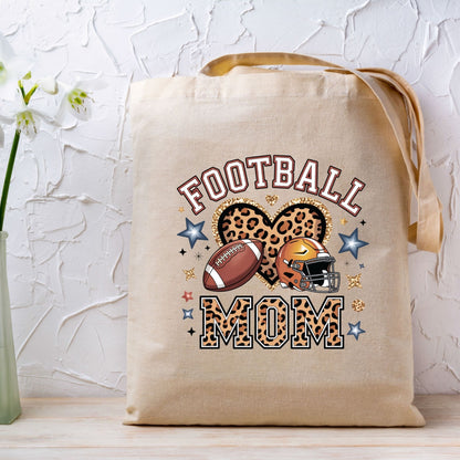 Football Mom Leopard Heart DTF Transfer ready to Press