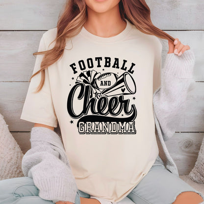 Football and Cheer Grandma DTF Transfer ready to Press Sports Heat Transfer for Shirts Soccer Nana UV Sticker Prints