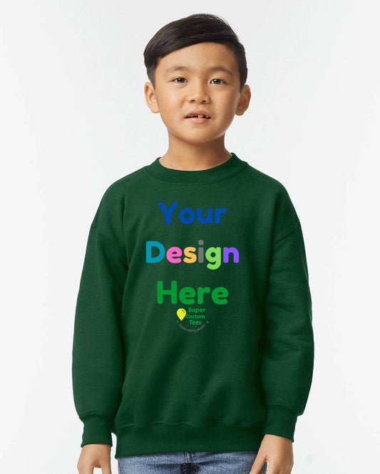 Gildan G180B - Youth Heavy Blend Fleece Crew Sweatshirt
