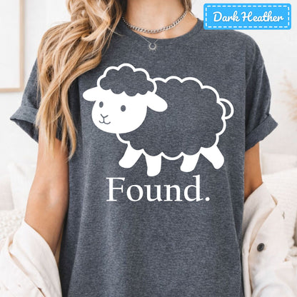 Found Sheep Christian T-Shirt, Lost Sheep Parable Sweatshirt, Faith Tee