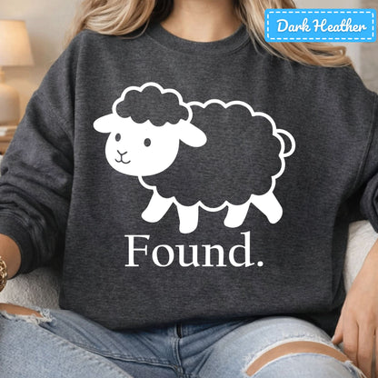 Found Sheep Christian T-Shirt, Lost Sheep Parable Sweatshirt, Faith Tee