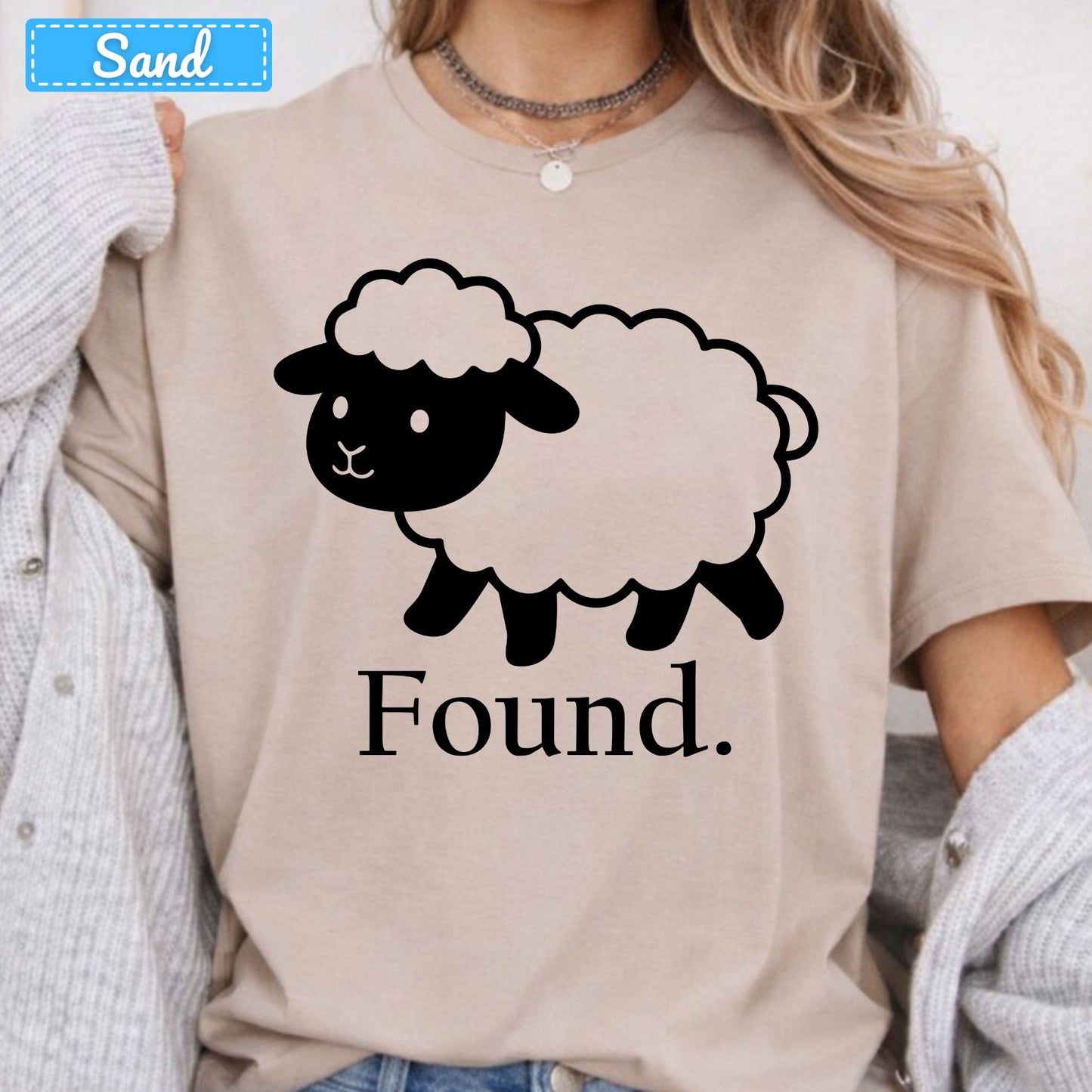 Found Sheep Christian T-Shirt, Lost Sheep Parable Sweatshirt, Faith Tee