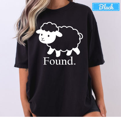 Found Sheep Christian T-Shirt, Lost Sheep Parable Sweatshirt, Faith Tee