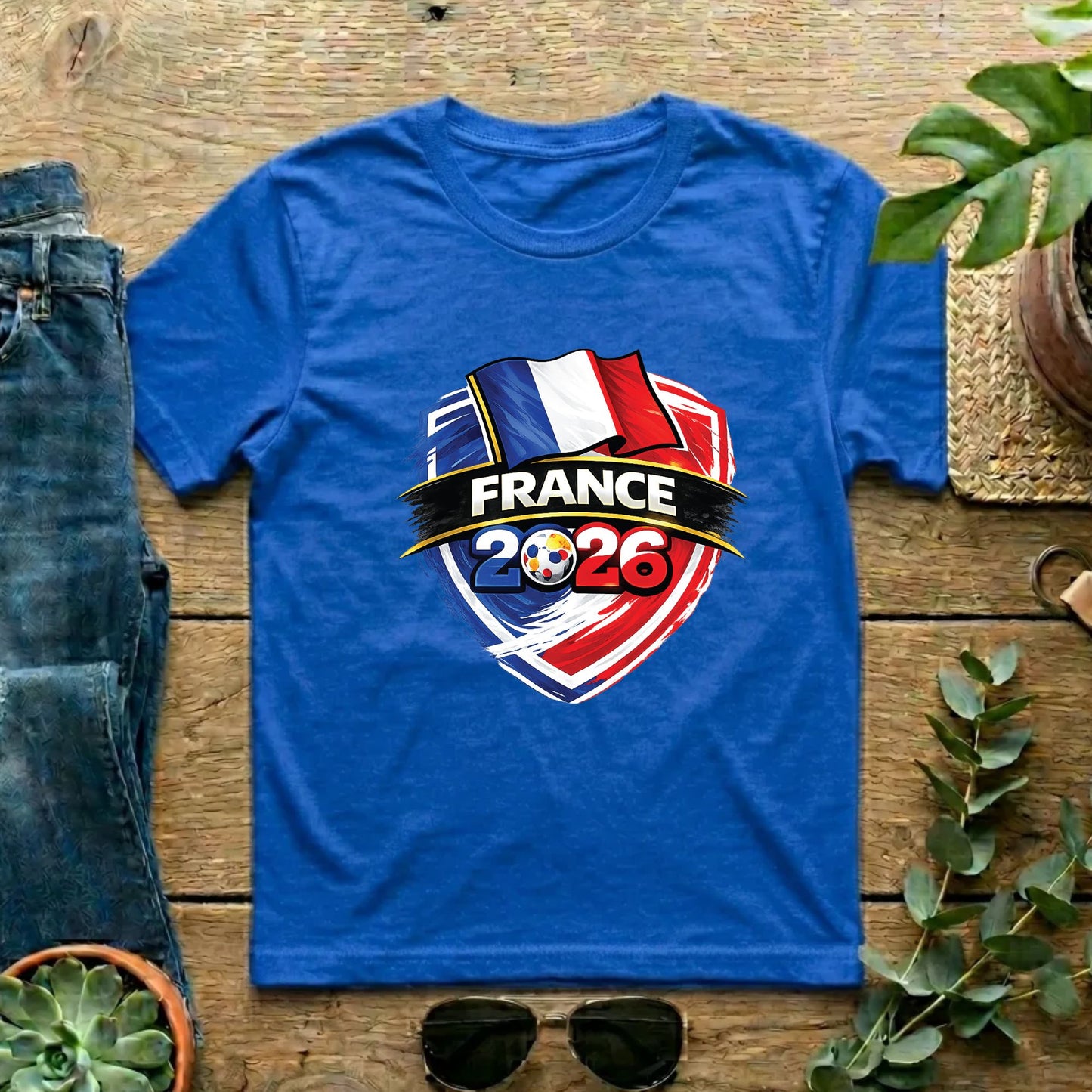 France World Cup T Shirt Soccer Supporter Tees