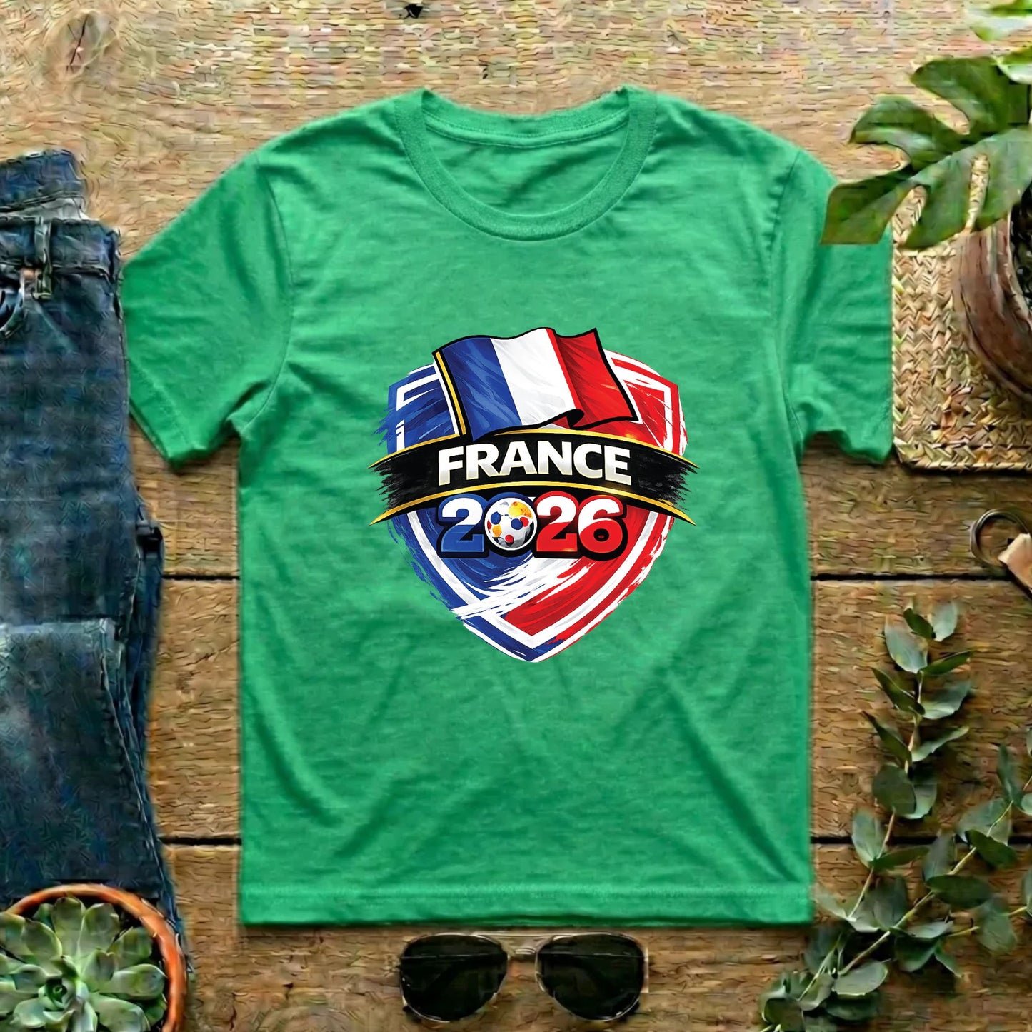 France World Cup T Shirt Soccer Supporter Tees