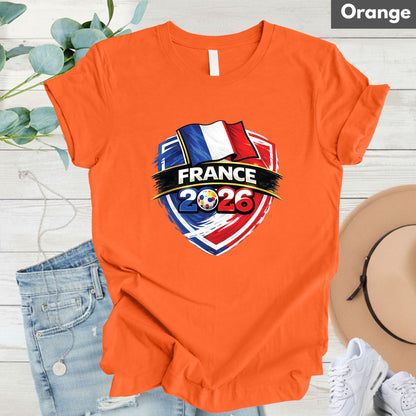 France World Cup T Shirt Soccer Supporter Tees