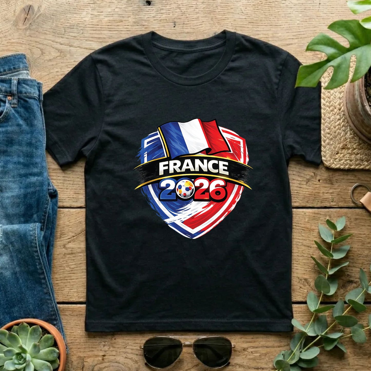 France World Cup T Shirt Soccer Supporter Tees