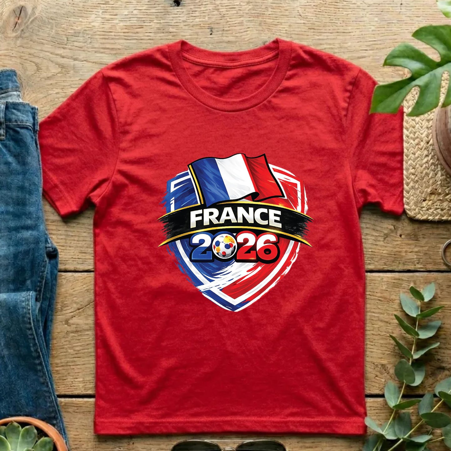 France World Cup T Shirt Soccer Supporter Tees