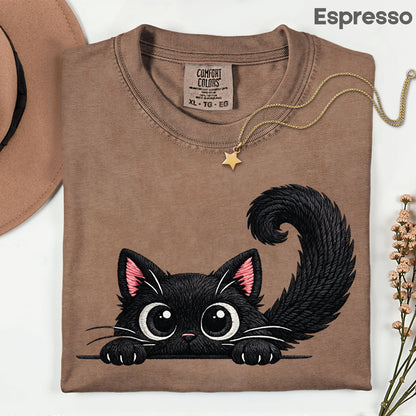 Funny Black Cat Comfort Colors T Shirt