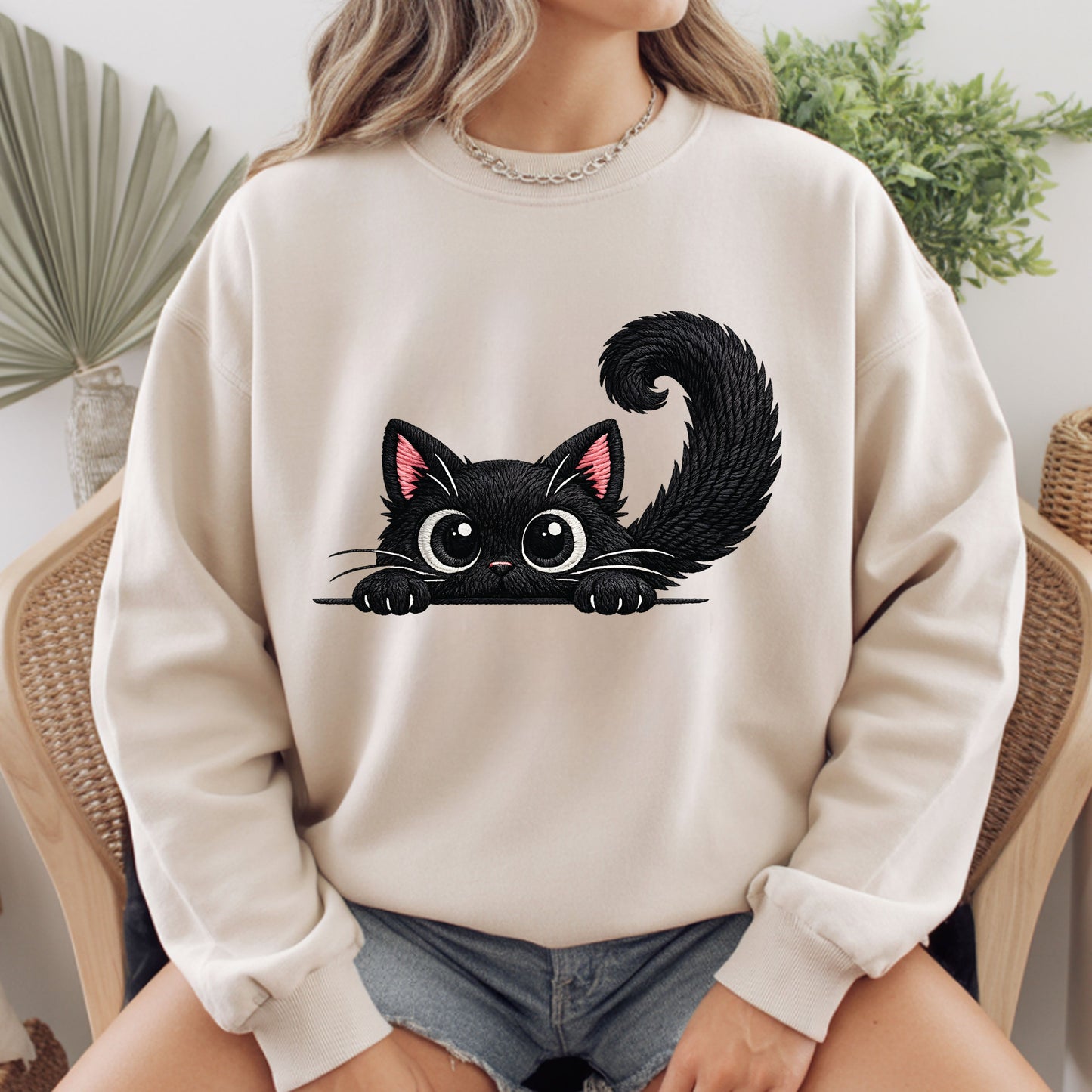 Funny Black Cat Comfort Colors T Shirt