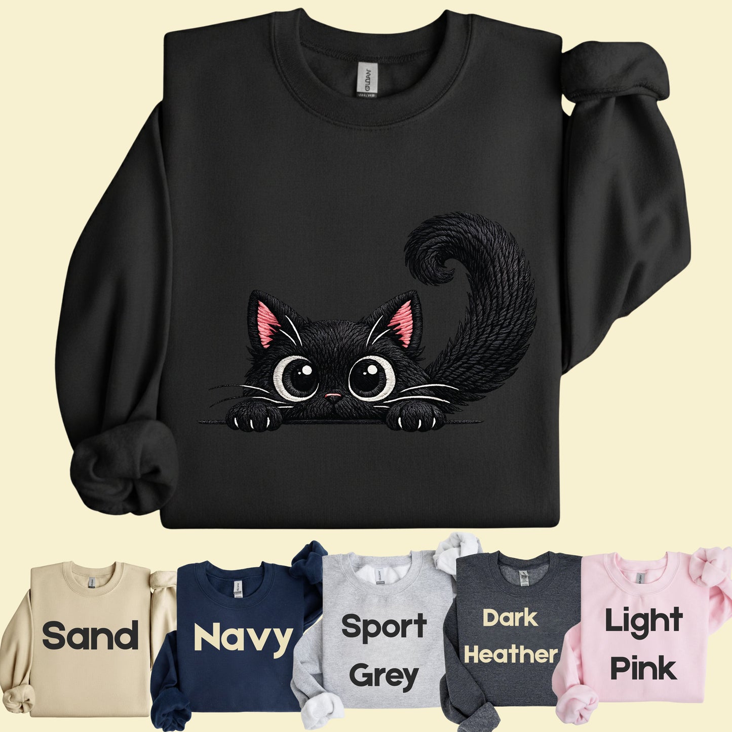 Funny Black Cat Comfort Colors T Shirt