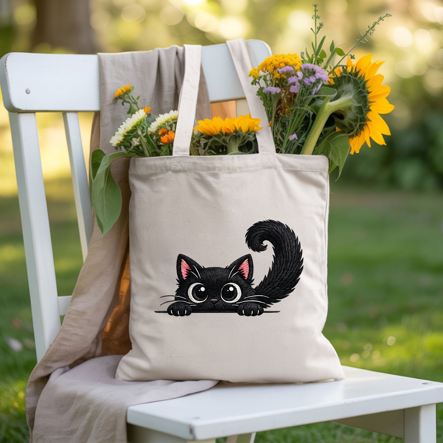 Funny Black Cat Comfort Colors T Shirt